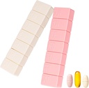 sanderala 2Pack Týdenní pilulkový pořadatel, Extra velké 7 dní Pill Pouzdra Cestování Denní Pill Box pro rybí olej, Vápník Tablety Doplňky a další Vitamin Pill