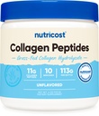 Nutricost Collagen Peptides Powder 4 oz (unflaured) Type I, Type III Collagen - Grass- Fed, gluten Free a non-GMO