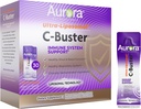 Aurora Nutrascience Ultra Liposomální C- Buster imunitní systém Podpora, Vitamin C, Vitamin D, Zinek, Bezinky, Pelargonium, Vitamin K & Ginseng, 30 Packets, 10 ML