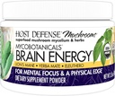 Hostitelská obrana MycoBotanicals Brain Energy * Powder - Brain & Focus Support Supplement with Lion 's Mane Houshum - Dietní dodatek s Yerba Mate for Energy Support - 3.5 oz (33 Servings) *