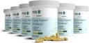 resbiotický reSB Lung Support Probiotický dodatek - Lung Zdravotní dodatek pro kuřáky, Gut zdraví, Imunitní podpora, Respirační péče, svatý bazalka, kurkuma, Klinicky hodnocené - 360 Kapsle (6 lahví)