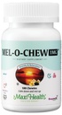 Maxi Health Melatonin 1mg Chewable - Spánková pomůcka Melatonin na podporu přirozeného spánku - Non-Habit Forming Dodatek s Enzymax pro Fast- acting Podpora Kosher (100 jednotek)