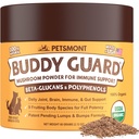 Petsmont Buddy Guard for Lumps and Bumps, Lipoma for Dogs & Cats, Patent čeká organické 8 Houbový prášek Směs přírodní pes Probiotic & Imunitation Support Chaga, Reishi, Lion 's Mane, Turecko Tail Houba