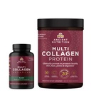 Starověké výživy Multi kolagen Advanced Kapsle, Lean, 90 Počet + Multi kolagen protein prášek, bez příchutí, 45 Služeb