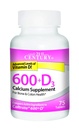 21. Století Vápník 600 + D3 Tablet 600mg- 800U 75 Počet (2 balení)