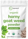 Maximální síla Organic Pure Horny Kozí Tráva s aktivní Icariiny pro muže a ženy, 100 Grams, Organic Epimedium prášek pro energii a imunitní systém Booster, Filler zdarma a Vegan Friendly