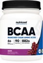 Nutricost BCAA Powder (Grape, 90 Servings) - Optimální 2: 1: 1 Poměr, Vegetarián, Non- GMO