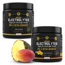 HRDWRK - 100 porcí Keto Electrolytes Powder Hydration Sugar Free - Electrolyte Powder to Boost Endurance & Reduce Únava s Electrolyty Dodatek - Neochucené & Mango Ananas Set