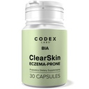 Codex Labs BIA Eczema Probiotic - 30 Kapsle 124; Synbiotika pro Eczema- Prone pokožku s klinicky osvědčené probiotika & Prebiotic Blueberry Capsule 124; Gut- Skin Barrier & Imunitation Support Capsule 124; 30- Day Supply