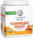 Sunwarter Organic Turmeric Root Powder 124; Pure Raw Superfood Powder for Baking Smoothies and Curry OF 124; USDA Non- GMO 490g Tub (70 SRV) Organic Harvest