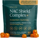 Sugar- Free NAC Gummies (Imunity Support Complex) N- Acetyl Cystein, Vitamin C & Zinek - Podporuje Respirační zdraví, Detox jater a čištění, funkce ledvin, NAC dodatek pro děti a dospělé - Vegan