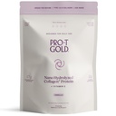 ProT Gold Kolagen Protein Powder, 17g Protein Nano- Hydrolyzované traviny Fed kolagen, vitamín C, 2g arginin pro podporu zranění, gluten zdarma, všechny přírodní, tuk a cukr zdarma, 0g sacharidy, Vanilla, 23 oz, 30