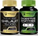 WELLNESS LABSRX Digestivní enzymy Kapsle PHARMAN124; Shilajit Kapsle