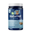 NaturVet Senior Advanced 5-in-1 Support Dog Supplement - Pomáhá podporovat imunitní systém, srdce, játra, kognitivní funkce, oční zdraví - Zahrnuje Ginkgo Biloba, Lutein - 60 Ct.