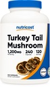 Nutricost Turkey Tail Houba Kapsle 1200mg, 120 Doručování (240 Kapsle) - Gluten Free, Non- GMO, a Vegetarian Friendly