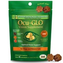 Ocu-GLO Cat & Dog Senior doplněk pro oční podporu - Žvýkací Vize Vitamíny Doplňky pro velké a malé Péče o zvířata s Luteinem, Omega-3 mastné kyseliny, Grape Seed Extract & Antioxidants