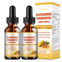 (2 Packs) Glucosamine Chondroitin MSM Podpora Společné zdraví - Chondroitin Sulfath dodatek Turmeric, Quercetin, Bromelain, MSM Olej