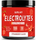 Electrolytes Powder No Sugar No Carbs, Keto Daily Electrolyte Drink Mix, Draslík & Salt Hydration Powder Electrolytes Zero Calorie Sugar Free Electrolyte Powder, Jahodové 50 Servingy