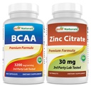 Nejlepší Naturals BCAA 3200mg & Zinek Citrát 30 mg
