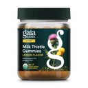 Gaia Byliny Mléčné gumy - Bylinné doplňky s antioxidačními vlastnostmi pro zdraví a jaterní detox - Lemon ochucené - 60 Veganské gumy
