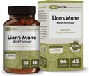 DailyNutra Lion 's Mane Mind Formule - Nootropní dodatek pro kognitivní zdraví mozku 124; Organic Mushroom Extract with Bacopa, Gingko, and Gota Kola (90 Kapsle)