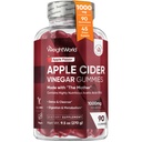 Váhový Světový jablečný mošt s Matkou 1000mg - 90 Gummie - Přidaný vitamín B6, B12, B9 (kyselina listová) & C pro detoxikaci, čištění, trávení a metabolismus - Delicious Natural Apple Flavor