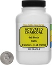 Aktivované uhlí [C] 100% ACS Stupeň Granules 4 Oz v Space- Saver Bottle USA