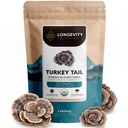 Organic Turkey Tail Houba Supplement 100g CUP 124; Pure Fruiting Body 10: 1 High Strength Extract CUP 124; 50% Beta-D Glucans CUP 124; 16,600mg Raw Ekvivalentní Per Serving CUR 124; Imunitation, Gut & Microbiome Support