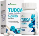 1450MG TUDCA doplněk pro játra, Bile Salts Játra Support Supplex Komplex, Zdraví jater pro játra Ledviny čištění Detox a opravy, 60 Kapsle