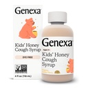 Genexa Kids 'Organic Honey Cough Syrup, Barvy zdarma, 0% umělé přísady, Dětské kašel Remedy pro děti 2-11, Soothing Natural Honey Flavor, Gluten Free, & Non- GMO 4 fl oz