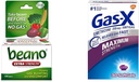 Beano Ultra 800 Počet a Gas- X Maximální síla 250mg Simethicone 30 Počet Plynová úleva