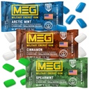 MEG Gum - Vojenská energetická guma 124; 100mg kofeinu na kus - 15 ks Odběrový balíček - Energie a zaměření na zvýšení účinnosti