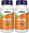 Nyní doplňky, Kelp 150 mcg přírodního jódu, Snadnější polykat tablety, Super zelené, 200 tablet (balení po 2)