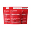 HumanN SuperBeets Srdeční žvýkání, oxid dusičitý a krevní tlak podpora, Grape Seed Extract & Non- GMO Beet Root Powder Energy, Granátová jablka Berry Flavor, 180 Počet