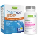 Advanced Prenatal Multivitamin & Pharmepa Kompletní EPA DHA rTG Omega 3 1000mg Podpora těhotenství Bundle, od Igennus