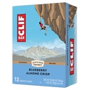 CLIF - Borůvkový mandlový crisp - Vyrobeno z organických Oves - Non- GMO - Plant Based - Energy Bars - 2.4 oz. (12 Pack)