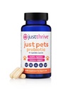 Just Thrive Jen zvířata Probiotic - Denní trávicí Probiotika pro psy a kočky - 4 miliardy CFU Pet Probiotic, 30 Kapsle