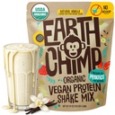 EarthChimp Organic Vegan Protein Powder - s probiotiky - Non GMO, mléčné výrobky zdarma, nesyrovátka, rostlinný protein prášek pro ženy a muže, gluten zdarma - 52 Sluhy 64 Oz (Vanilla) No Scoop