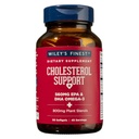 Wiley 's Finest Wild Alaskan Fish Oil Cholesterol Support - Heart Health Supplement for Men and Women - 560mg Omega-3s - 90 Softgels (45 Servings)