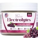 Nulový cukr - Concord Grape Electrolytes Powder - Velmi osvěžující hydratace - Kofein Free Energy se všemi přírodními složkami - Vegan, Keto & Paleo - Sugar Free Electrolytes Drink Mix - 30 Podání