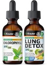 BIO KRAUTER chlorofyl tinktura 2 Fl. Oz. & Lung Detox tinktura 2 Fl. Oz.