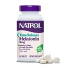 Natrol Melatonin 5 mg Time Release, Dietní dodatek k minimalizovat Wake Ups, noční spánková pomoc, 100 tablet, až 100 den dodávky