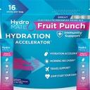 HydroMATE Electrolyte Powder Fruit Punch Hydratační balíčky Nízký cukr 16 Počet
