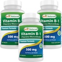 Nejlepší Naturals Vitamin B1 jako thiamin Mononitrát 500 mg 120 tablet (120 Počet (balení po 3))