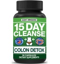 15 Den Čisté 124; Colon Detox s přírodní laxativní pro zácpu a nafouknutí. 30 Prášky na detoxikaci a zvýšení energie 124; Extra- Strength Senna Leaf doplňky 124; Silný pro některé lidi.