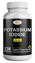 Iodide130 mg kalium - KI tablety - Potassium130 mg - USA Made kalium jód Pills YODO Naciente, Yoduro de potasio - 120 tablet
