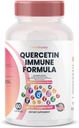 ClarinBeauty Quercetin 1000mg Zinek 50mg Vitamin C 1000mg Vitamin D 5000 IU Bromelain Elderberry & 350mg doplňku podpory imunitní obrany obohacený o Artemisinin, Moss moře, Česnek, Echinacea