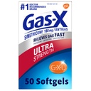 Gas- X Ultra Silné plynové pojistky se Simethiconem 180 mg pro nadýmání - 50 Počet