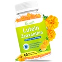 Eye Vitamíny Lutein & Zeaxanthin Gummies, Cukr zdarma Oční Zdraví doplňky s Borůvkem, Astaxanthin - Podpora modré světlo, Vizuální funkce a makulární zdraví - Mango ochucené, 60 Počet