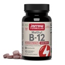 Jarrow Vitamin B12 5000 mcg - Maximální síla pro buněčnou energii a zdraví mozku, 90 Cherry žvýkací tablety, B12 Vitamíny 5000 mcg